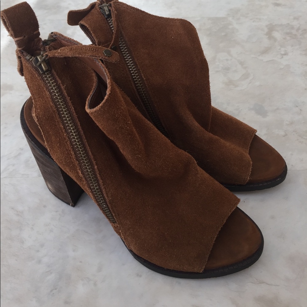 Dolce Vita Suede Bootie Heels